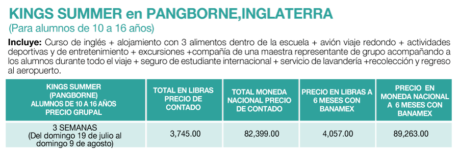 Cursos de ingl&eacute;s en verano Kings Summer